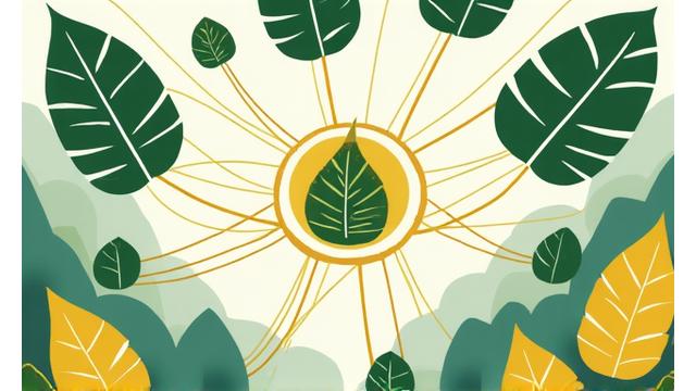 Interconnected nodes representing a decentralized finance ecosystem