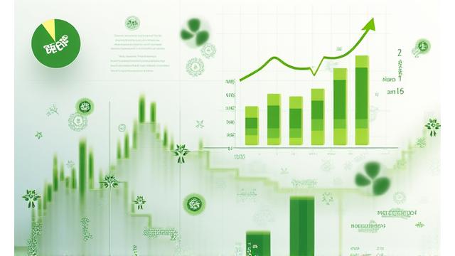 Abstract visualization of tokenomics with graphs and finance symbols